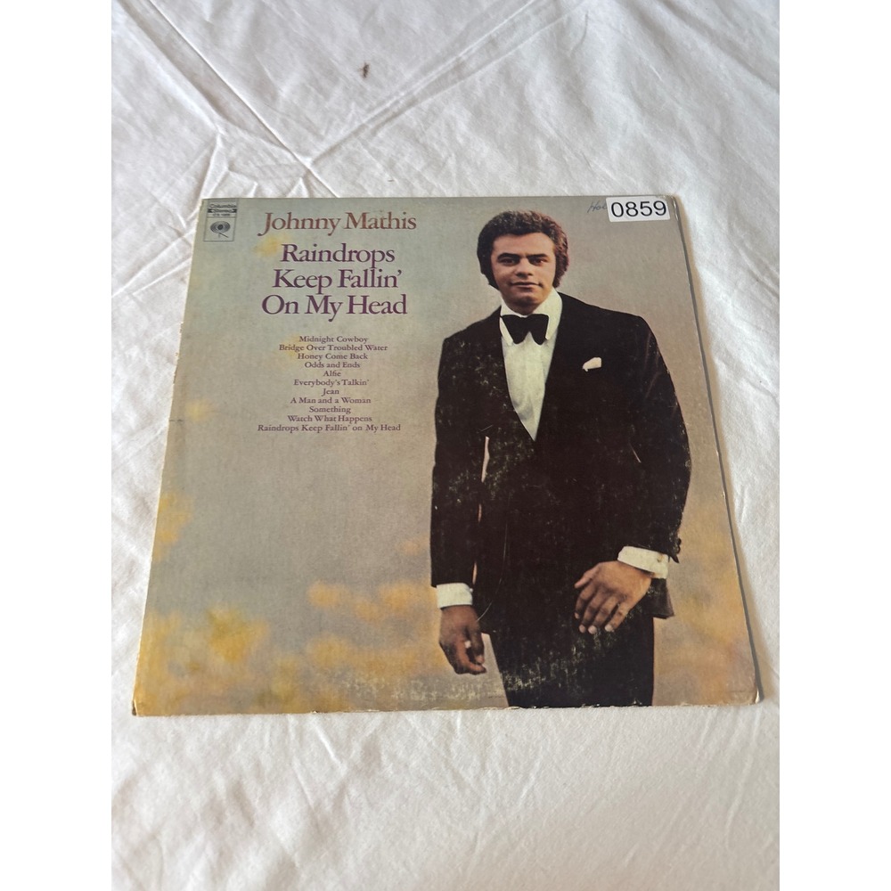 Johnny Mathis Raindrops Keep Fallin On My Head Vinyl LP 12" Black Good 0859